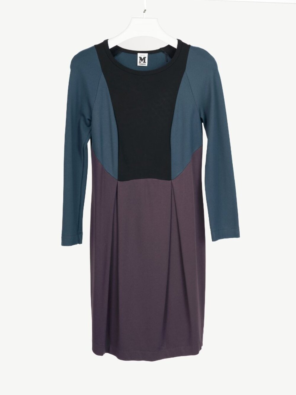 M Missoni Blue & Purple Colourblock Jersey Dress